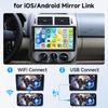 Hodozzy 1Din 9 Inch Touch Screen 1 Din Car Radio Wireless Carplay and Android Auto Car Stereo Single Din Support Bluetooth Handsfree Mirrorlink USB FM