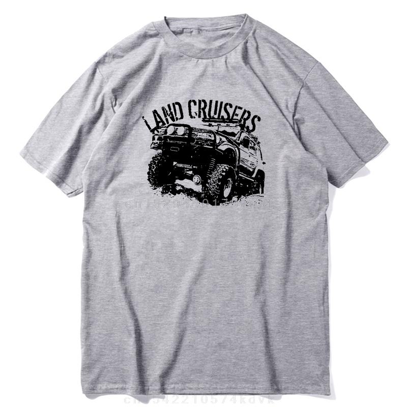 2024 Men  80 Series  Cotton Tee Round Neck Short Sleeve T Shirt New Arrival Tops Land Car Cruiser J80 Road T-Shirt