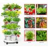 Multi-Color Stackable Flower Pot Movable 3-Petal 4-Petal Strawberry Herbs Vertical Pot Three-Dimensional Planting Container 2Pcs