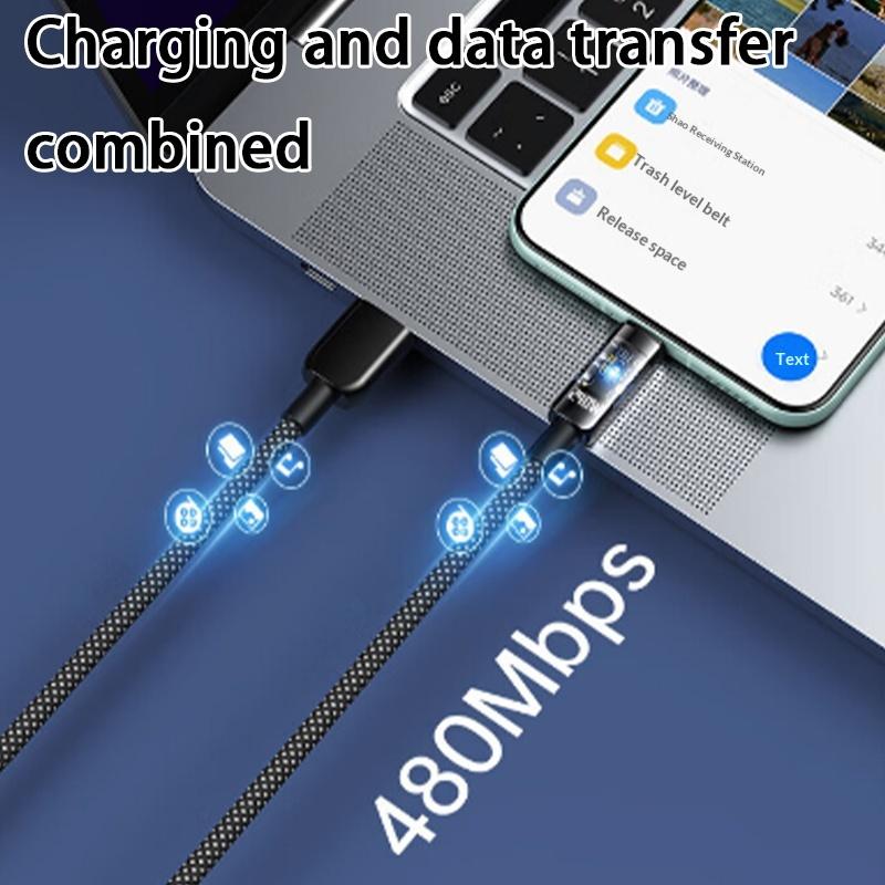240W Usb Cable Fast Charging For Smartphone 1 Meter /2 Meters Type-C Data Cable