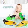 Juguete de Baño para Ducha de Invierno Barco de Velocidad de Cuerda Barco Aventura Creativa en la Tina Fomentando el Juego Imaginativo con Agua para Niños y Bebés