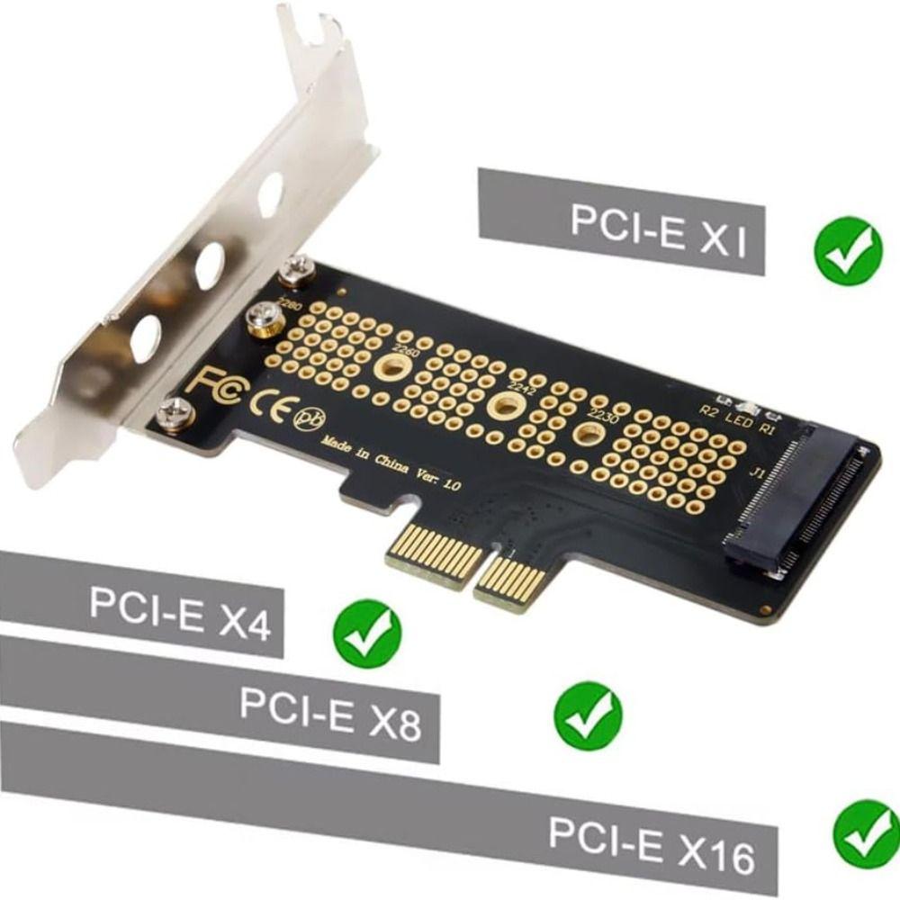 Bracket Included M.2 NGFF Adapter 2230 2242 2260 2280 PCIe Adapter Card NVME To PCIe Desktop PC