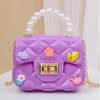 Ručne vyrobená záplata DIY mini taška reťazka crossbody taška princezná taška detská peňaženka na drobné gélová taška