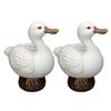 1/2Pcs Magnetic Beak Duck Statue Key Holder Resin Duck Figurine Key Hanger Home Office Animal Sculpture Desktop Decoration Ornament