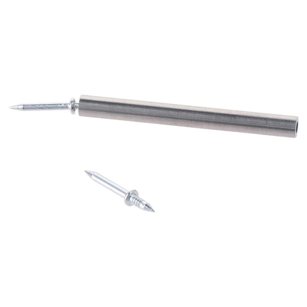 100Pcs Carbon Steel Double-Headed Nails Silver Skirting Line Nail  Solid Wood Baseboard