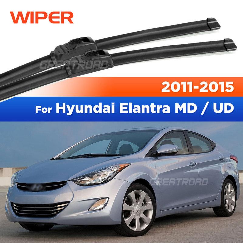 OEM Fit / Quiet Wipe / All-Season  Wiper Blades For Hyundai Elantra MD / UD 2011-2015 2012 2013 2014  Windshield Wipers 26"+14"