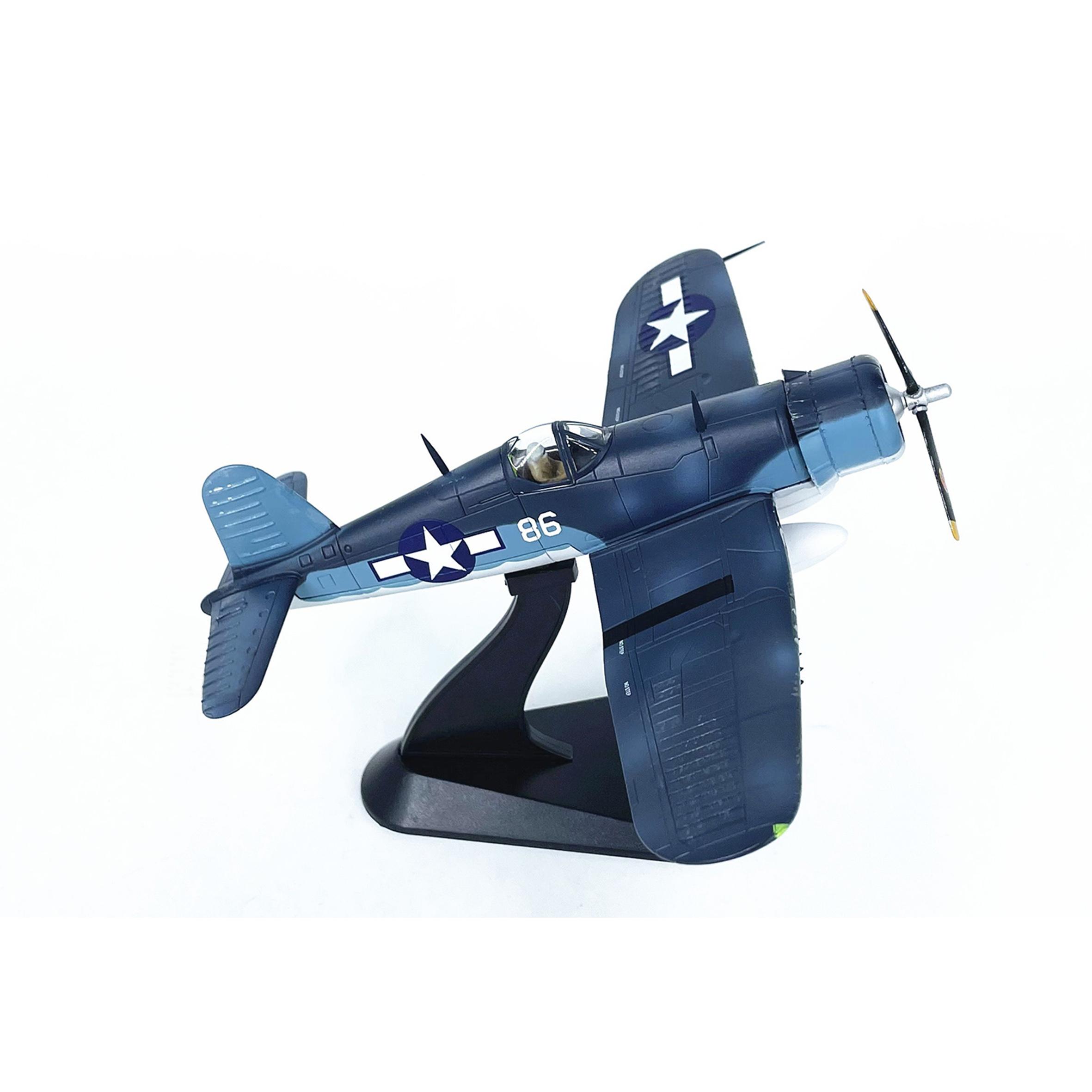 

1/72 Модель истребителя США F4U-1 214-я эскадрилья 86# Модель истребителя из сплава синий