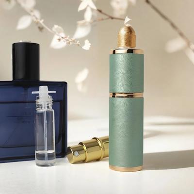 6ml High-end Leather Liquid Container Mini Cosmetic Containers Portable Empty Spray Bottle  Gift