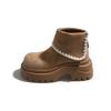 Small Thick-soled Muffin-soled Martin Boots for Women's Autumn 2025 New Fashionable Versatile Flip-top Short Fashion Boots