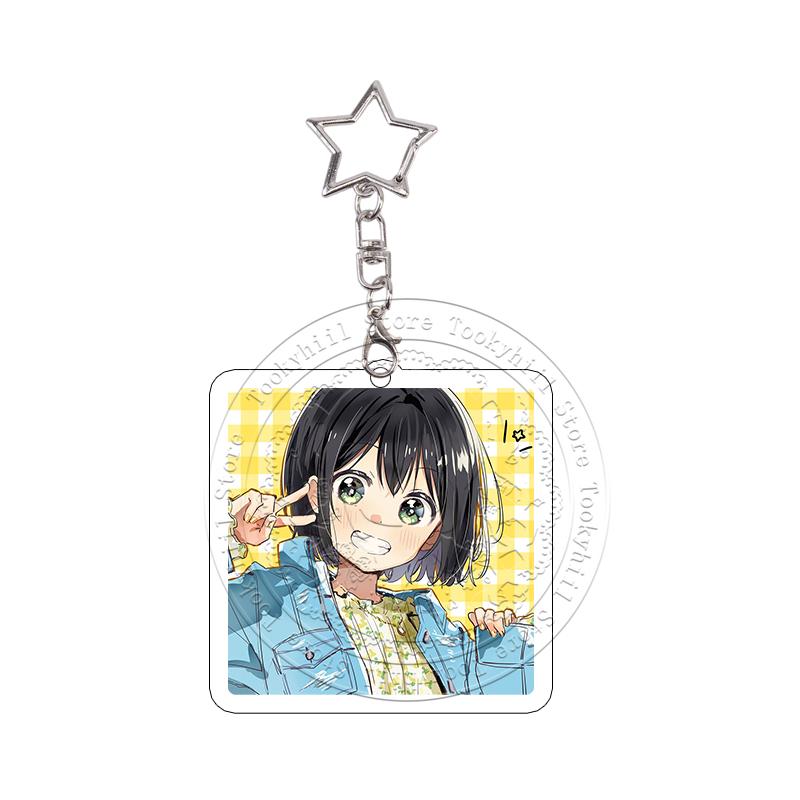 10Pcs Senpai Is An Otokonoko Anime Acrylic Keychains Decoration Keyring Cute Character Keyrings Pendant Decor Gift for Fans
