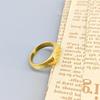 18k Gold Minimalist Cold Style Polished Ring Band