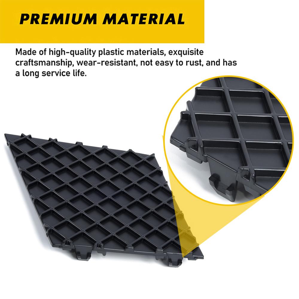 2x For BMW E60 E61 M Body Kit 03-10 Car Front Bumper Lower Mesh Grille Plate Trim Cover 51117897184 51117897186 Car Accessories