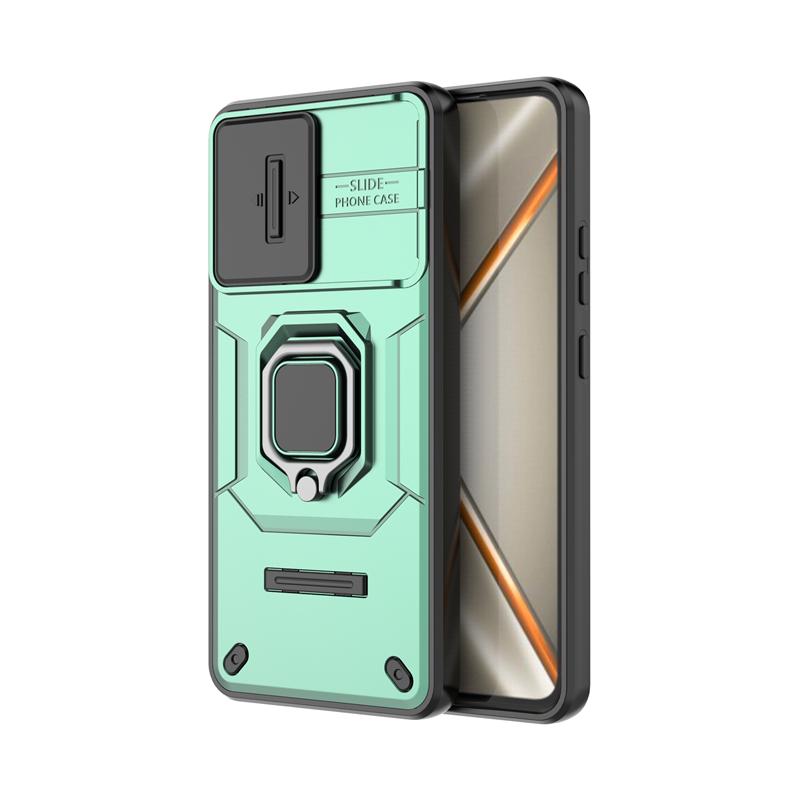 

Shockproof Case For Oppo K13 Case For Oppo K13 K13X K12S Ring Holder Magnetic Back Cover For Oppo K13 Push Window Case 6.67 inch For Oppo K12s зелёный