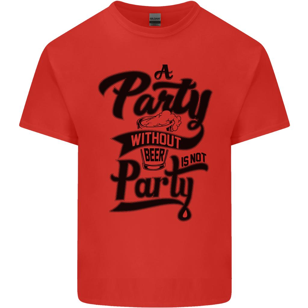 A Party Without Beer Alcohol Funny Beer Gin Unisexs Light Cotton TShirt