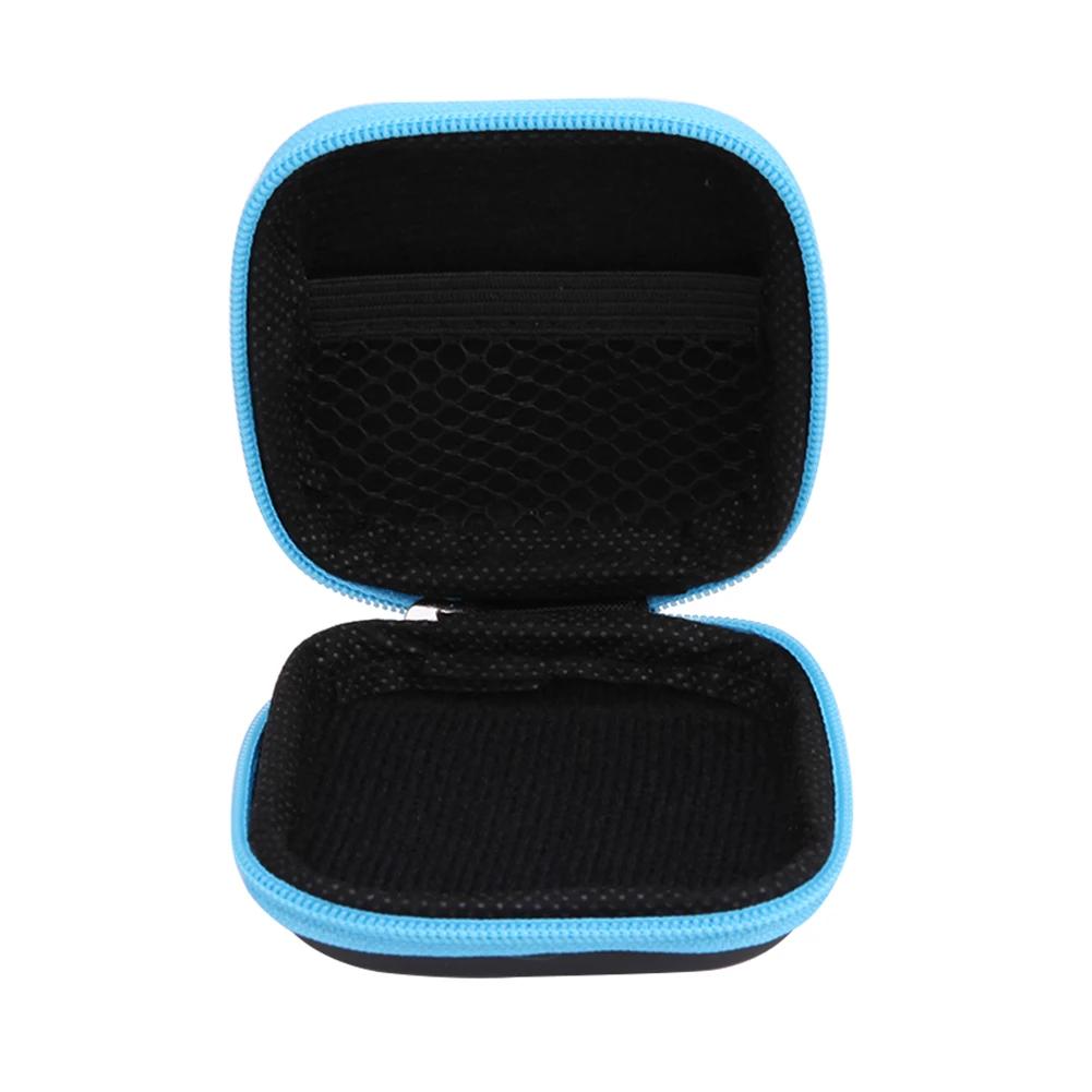 Earphones Case Carry Bag Portable Mini Zipper Headphone Bag Hard Aseismic Moisture Proof Headphone Bag Storage Box Headset Case