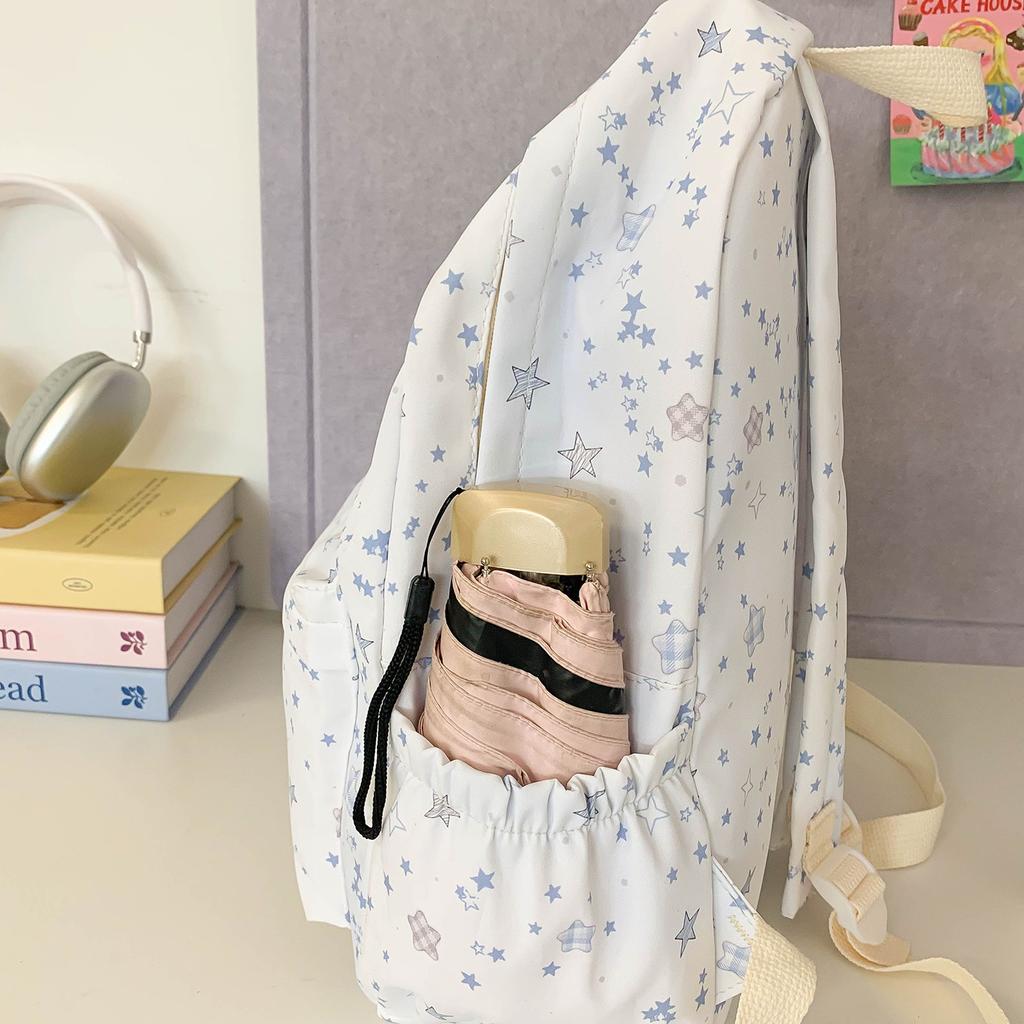 Schoolbag Fashion floral sweet schoolbag College student backpack Women's large capacity junior high school backpack Student schoolbag