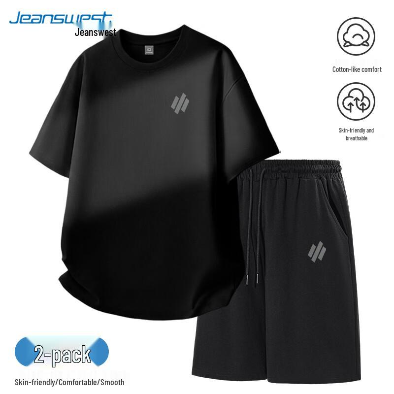 Jeanswest Men's Summer Cotton Casual Sportswear Set