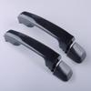 1 Pair Rear Outer Door Handle Plastic Fit for Toyota Land Cruiser Prado J150 Series 2009-2015 2016 2017 2018 2019 2020 Black