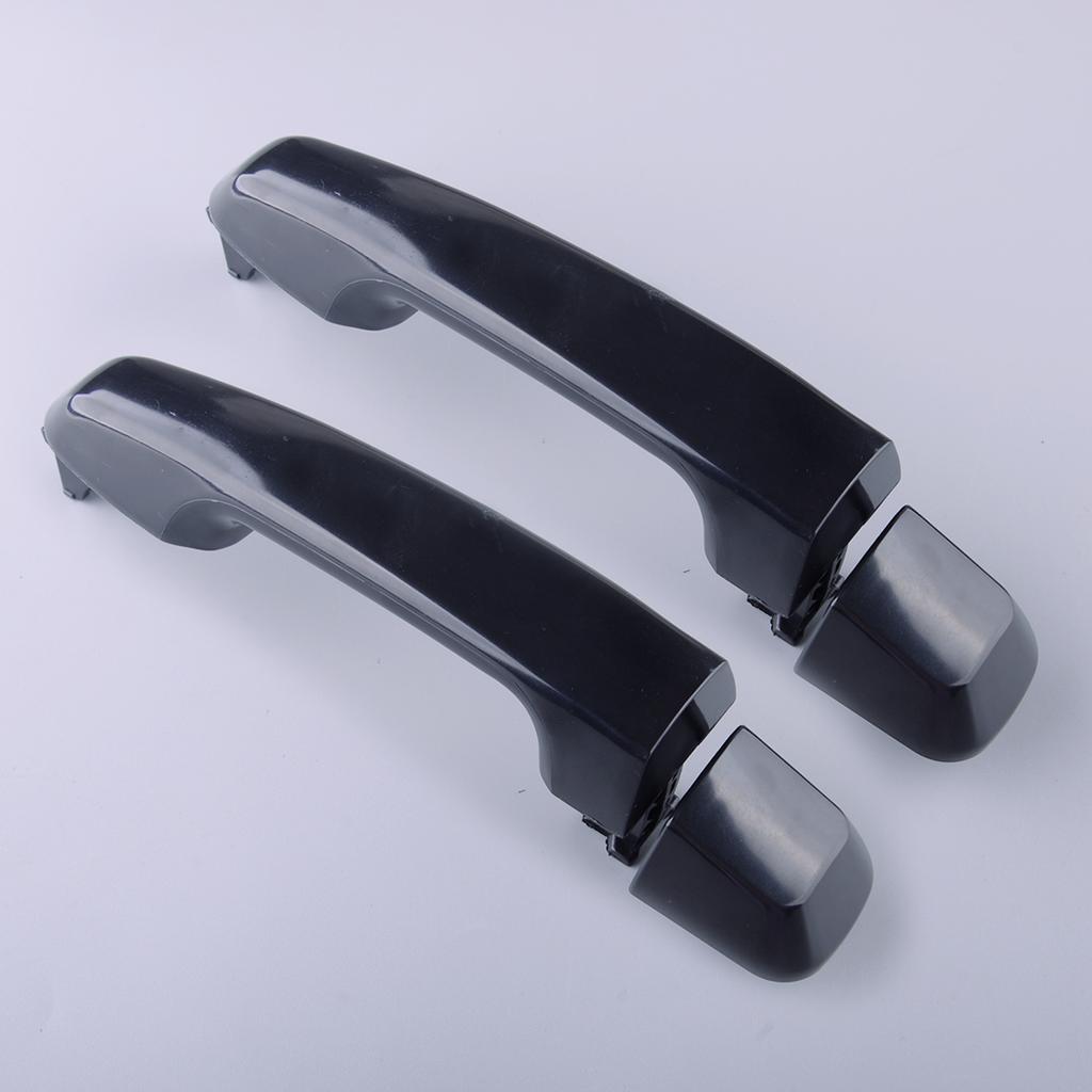 1 Pair Rear Outer Door Handle Plastic Fit for Toyota Land Cruiser Prado J150 Series 2009-2015 2016 2017 2018 2019 2020 Black
