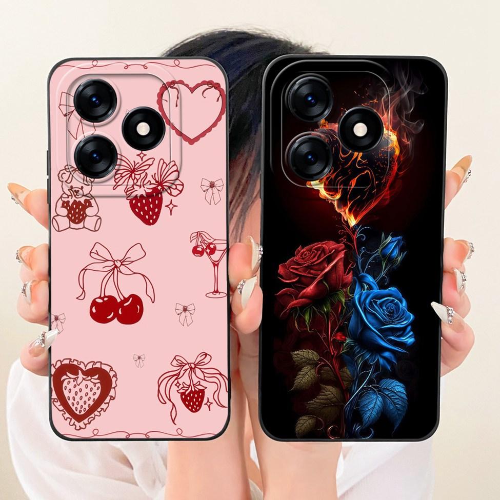 Case For Realme C51 RMX3830 Casing For Realme C53 RMX3760 Cover Silicone Luxury Fashion Cartoon Funny 2D Painted