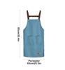 Waterproof and Oil Resistant Apron, Adjustable with 2 Pockets, Waterproof and Oil Resistant, Men's and Women's Cooking Aprons