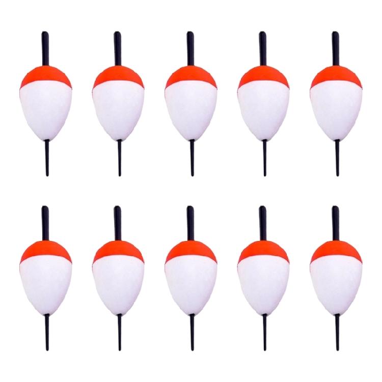 

10Pcs Foam Fishing Float Bobber Sea Rock Fishing Striking Float Hard Foam Float Red And White Foam Sea Fishing Bobber
