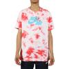 Nike T-shirt da Uomo a Maniche Corte con Stampa Logo Tie-Dye e Macchie Rosa BQ0079-100