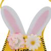 Easter Tote Bag with Handles Reusable Easter Bunny Gift Bag with Rabbit Ear