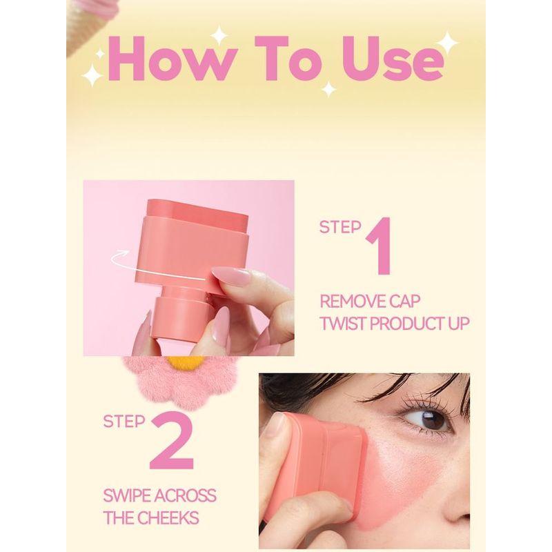 MLSMILE - Dewy Fruit Cheek & Lip Multi Balm - 6 Colors