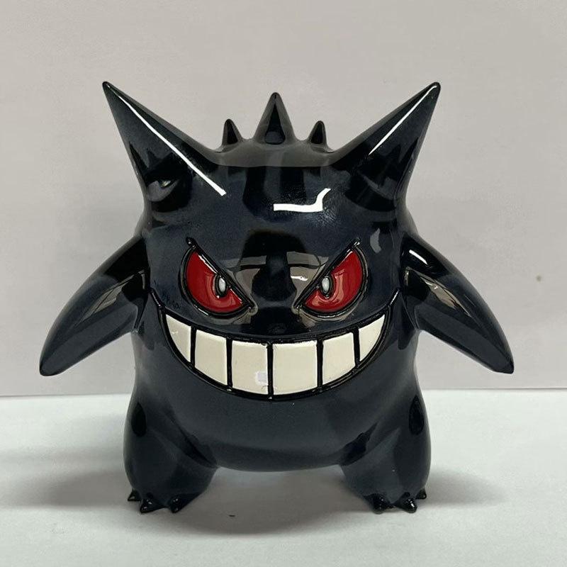 Adorable Transparent Colorful Gengar Gk Anime Pet Toy Figurine Model For Car Decor