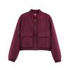 Womens Oversized Casual Jacket With Large Pockets Streetwear Style Lightweight Layering Outerwear In Multiple Solid Colors