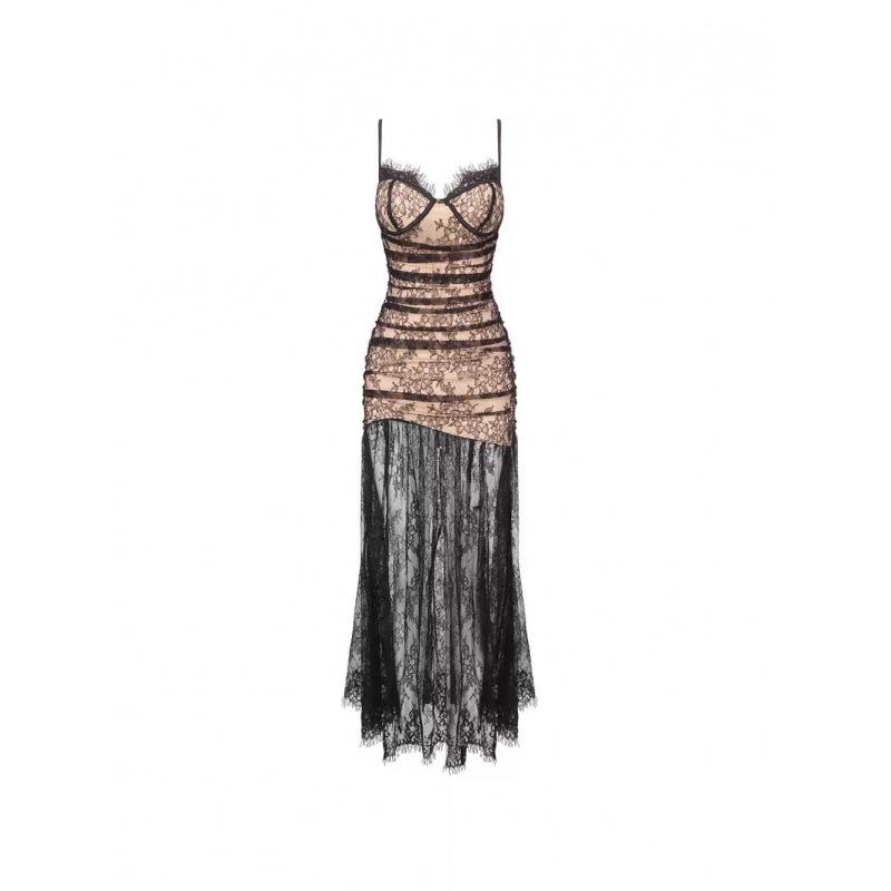 2025 Γαλλικό Υψηλής Ραπτικής Δαντελένιο Τοπ Κάμισο Γοργονέ Βραδινό Φόρεμα για Γυναίκες