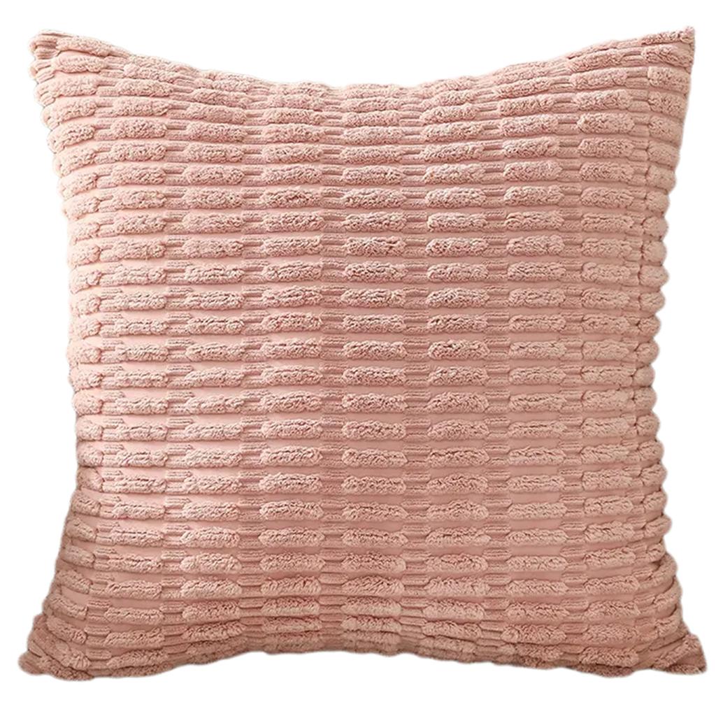 Durability Corduroy Cushion Cover with Invisible Zippered Close Enhances Any Decors Styles Standard Size 45x45cm