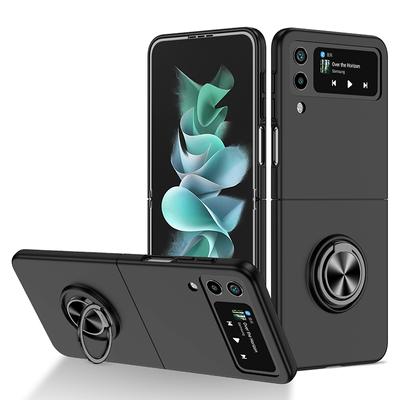 For Galaxy Z Flip 3 4 Case Shockproof Armor Magnet Ring Kickstand Bracket Back Cover Case For Samsung Galaxy Z Flip 1 2 5g Cases