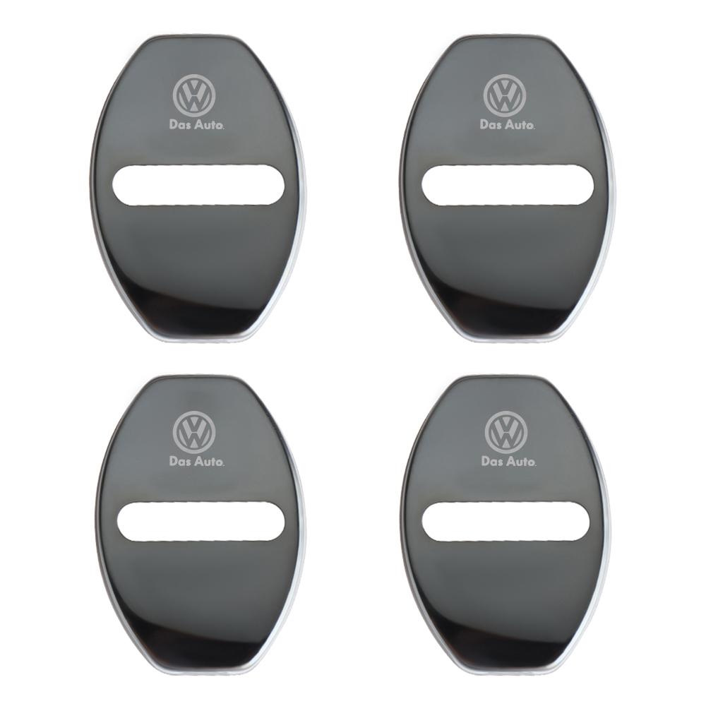2/4Pcs Car Door Lock Buckle Cover Anti-collision Protective Cover Auto Cover for Volkswagen VW Bora MK7 Beetle Touran Golf 4 5 6 Zk8