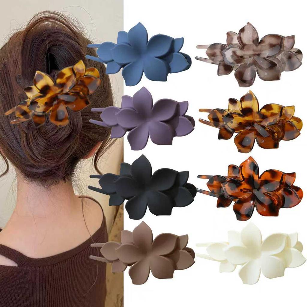 Duckbill Clip Flower Hairpin Women's Summer Korean Style All-match Hairpin Back of The Head Bun Headdress