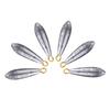 6Pcs New Fishing Weights Sinkers Waterdrop Shape Casting Fishing Tackle (10g)