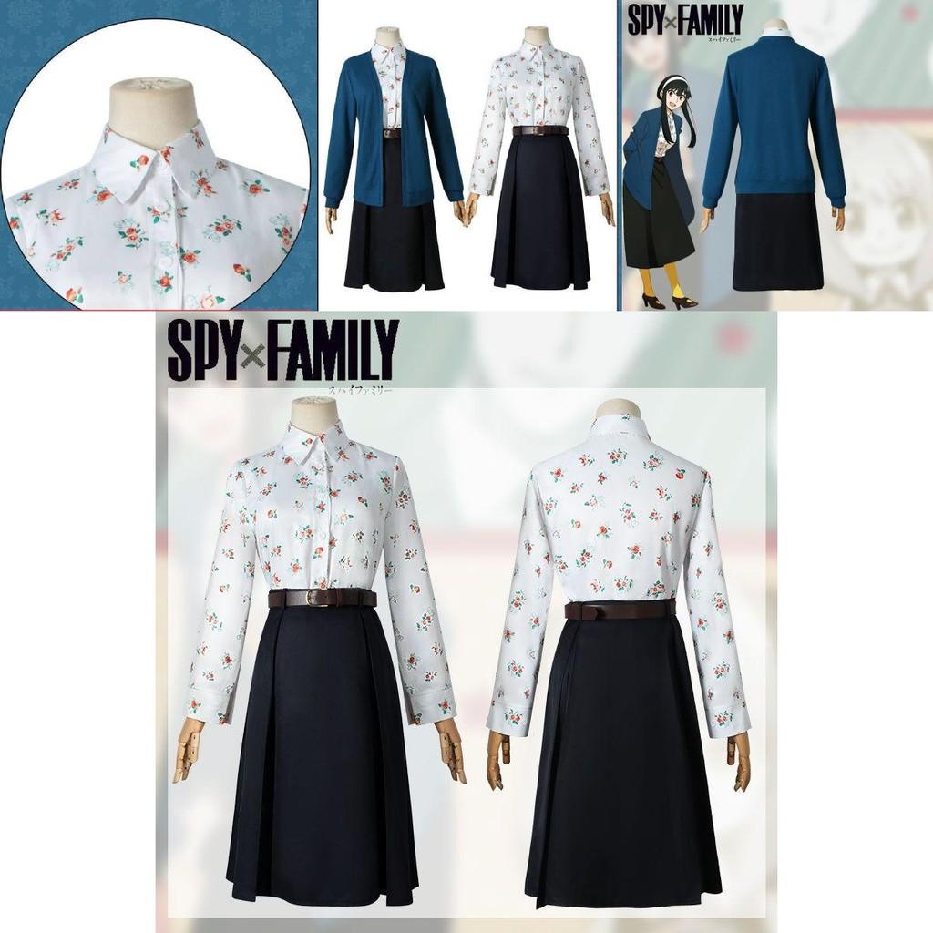 Spy×family Yor Forger Women Cosplay Set Alluring Polyester Dress For Christmas Party