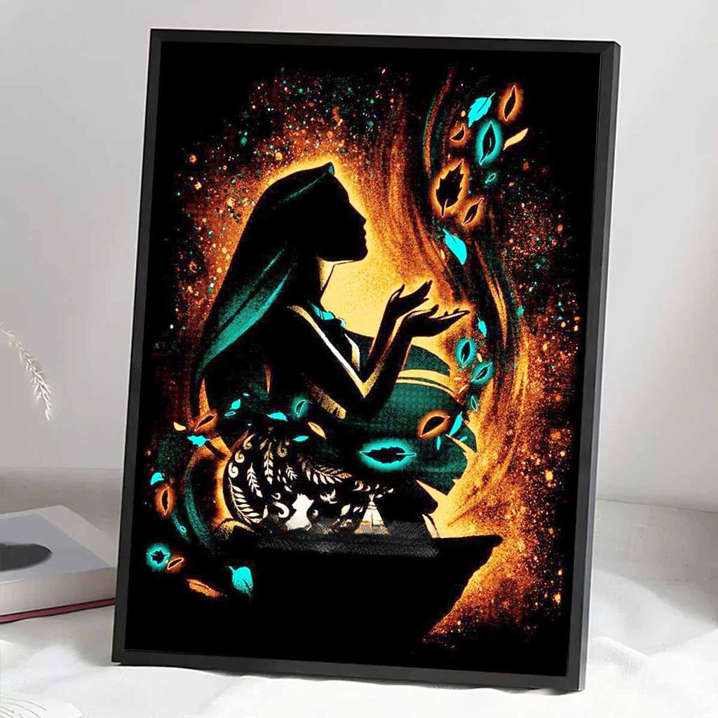 Full Round Diamond Painting The Sad Princess Art Rhinestone Picture Mosaic DIY 5D Cross Stitch Embroidery Home Decoration
