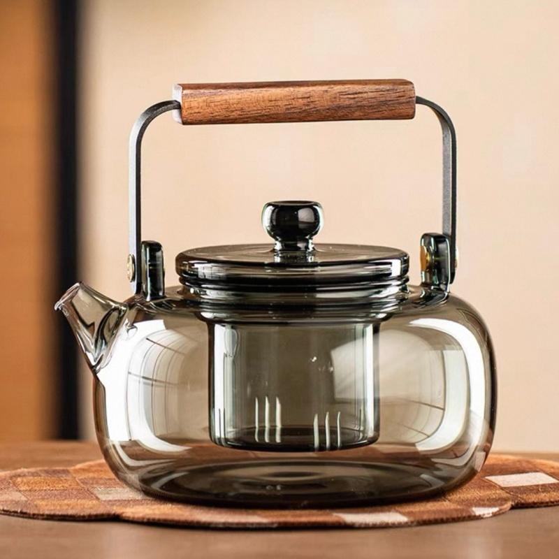 700ml High Borosilicate Glass Teapot Chinese Tea Ceremony Tea Kettle With Linner Strainer for Electric Ceramic Stove