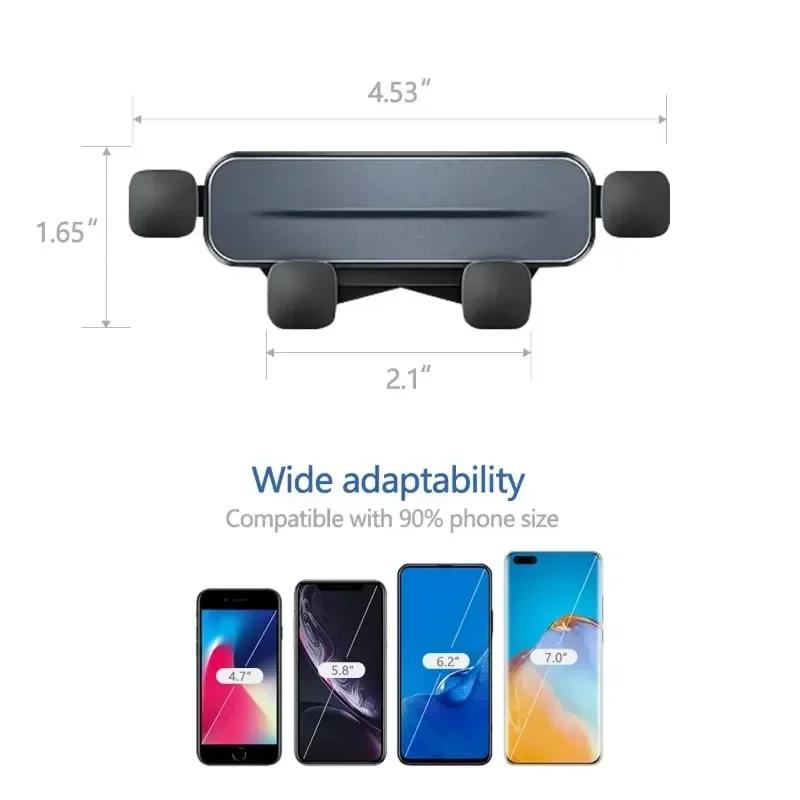 Pentru Tesla Model Y 2025 2025 2025 Suport pentru telefon mobil pentru mașină Priză de aer Suport clip pentru ventilație Suport din lemn Suport gravitațional Suport de montare