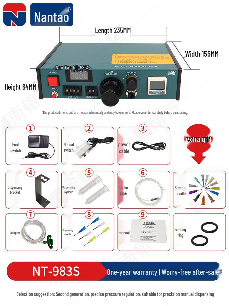 Nan Tao 982 Automatic Pneumatic AB Glue and Silicone Dispensing Machine