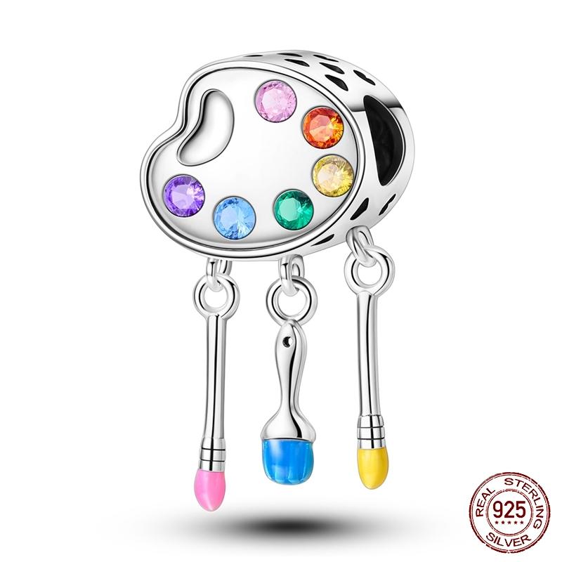 New Copper Tailor Sewing Machine Hairdressing Charms Beads For Brand Original Bracelet Diy Jewelry Gift