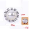 Bulk of Crystal Rhinestone Pearl Shank Buttons Flower Embellishment Sewing Craft Wedding Scrapbooking