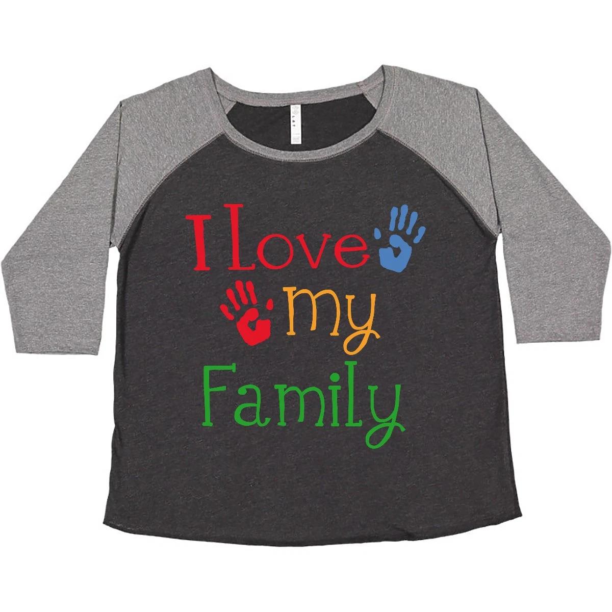 

Inktastic I Love My Family Plus Size kids boys T-Shirt Families Heart Kids Childs 150