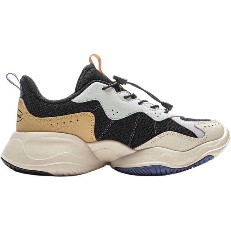 Li Ning Kids Sports Lifestyle Series Comfortable Versatile Rebound Low-Top Casual Shoes Unisex Casual Shoes Gray YKCV250-5