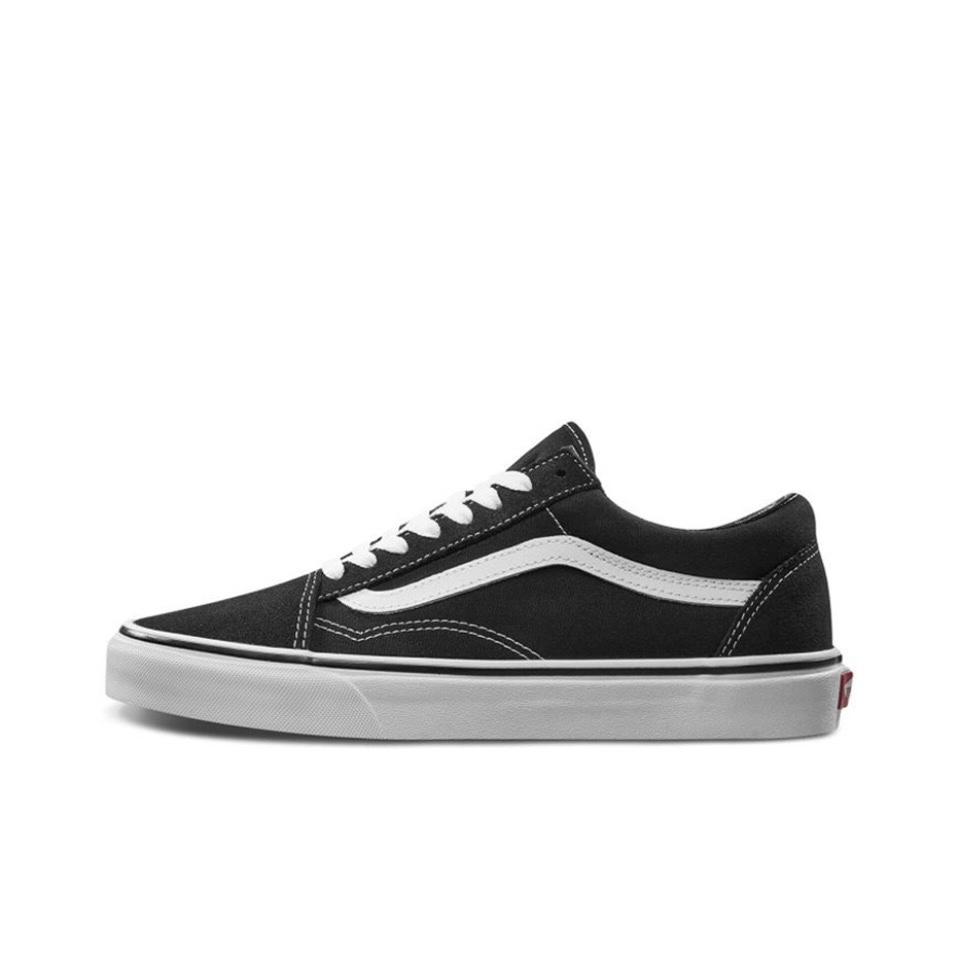 Vans Old Skool Slip Resistant Abrasion Resistant Low top Skateboard Shoes Unisex Black White VN000D3HY28(Team405-)
