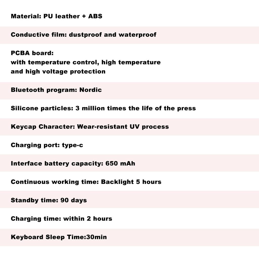 Magic Keyboard Multi functional Trackpad Backlit Wireless BT Connection Long Battery Life Full Protection Suitable for