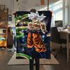 Dragon Ball Character Print Flannel Blanket High Quality Comfortable for All Seasons Home Decor Warmth and Comfort Perfect for Christmas Gifts