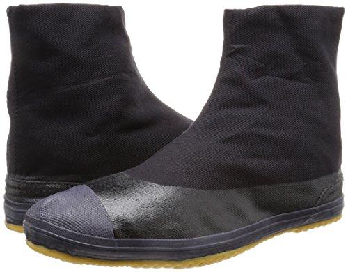 Moonstar Magic Fitter 5-Piece Tabi Socks for Men and Women, Round Toe, Black, Size 26.5 cm, 2E